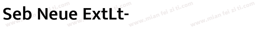 Seb Neue ExtLt字体转换